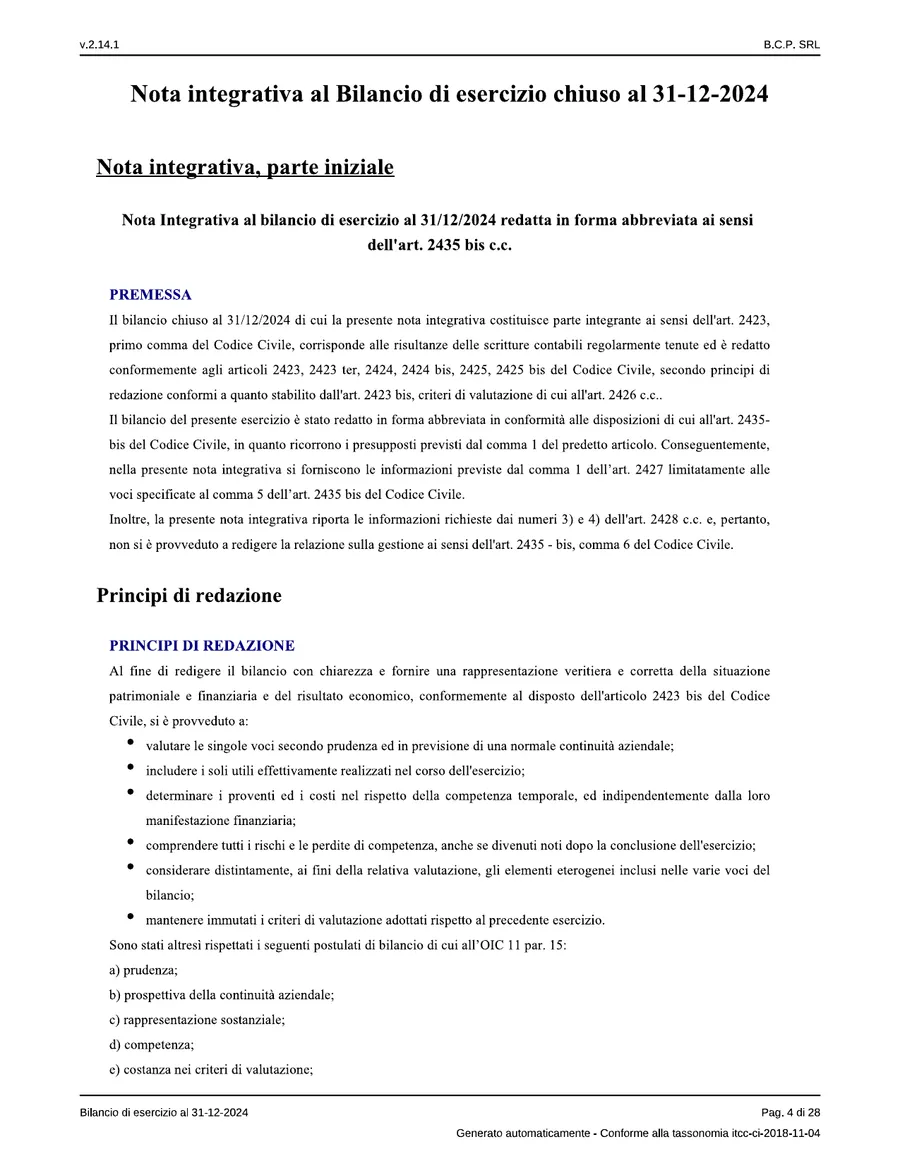 Bilancio — pagina 4 di 28