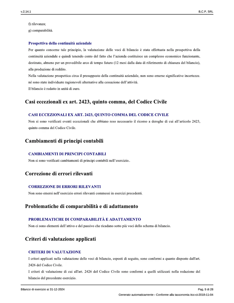 Bilancio — pagina 5 di 28