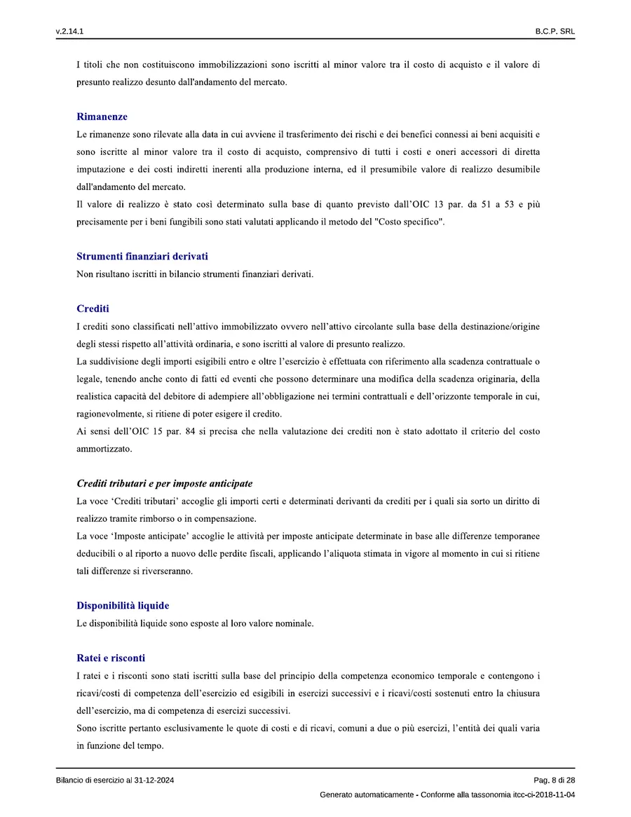 Bilancio — pagina 8 di 28