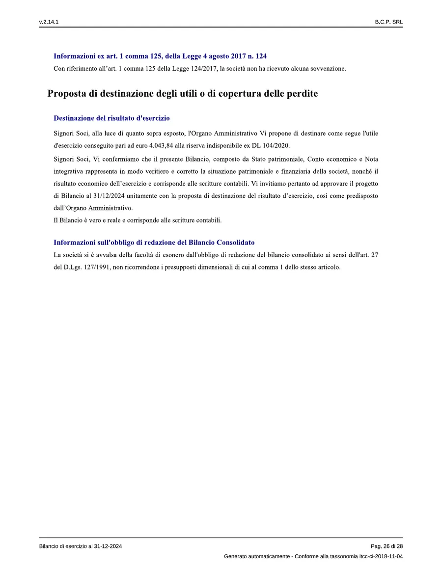 Bilancio — pagina 26 di 28