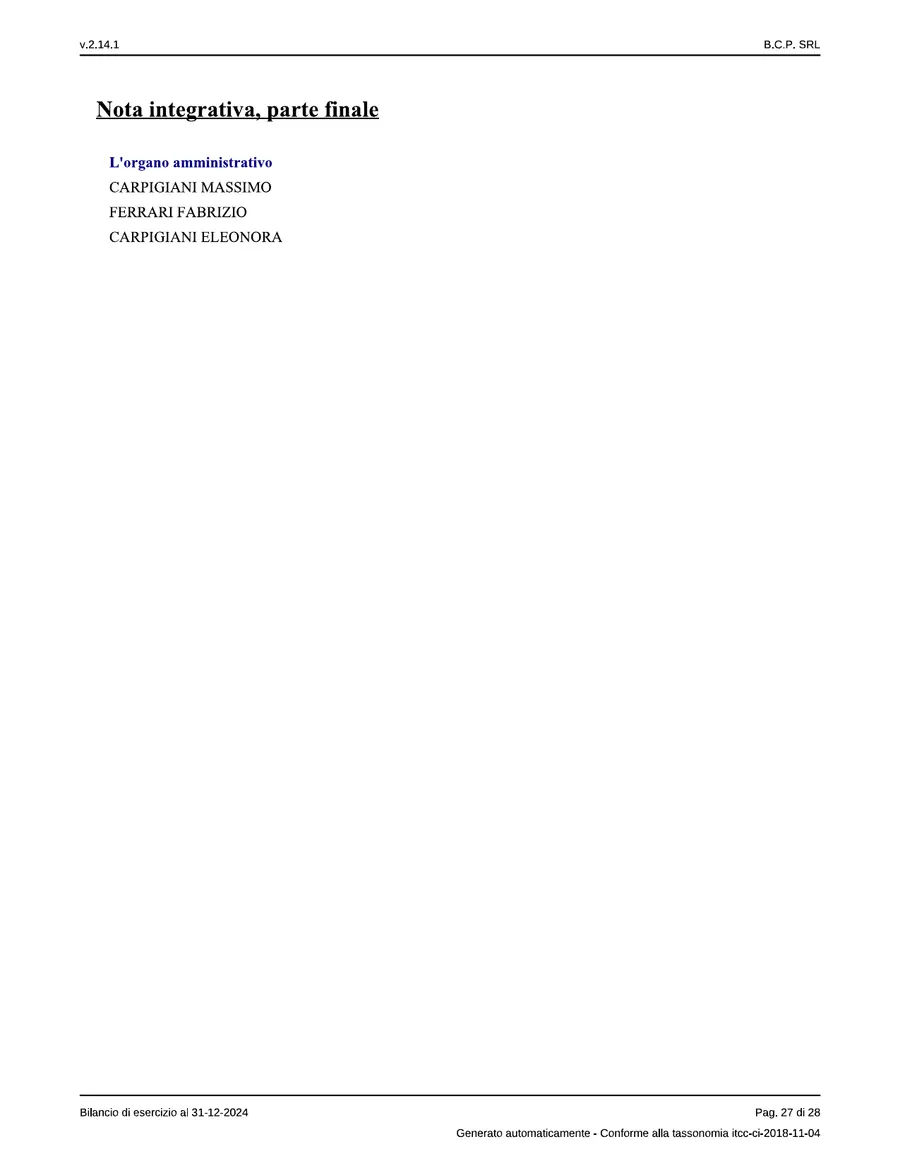 Bilancio — pagina 27 di 28